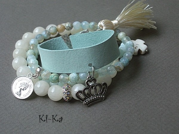 VANILIA  AND LIGHT BLUE SET