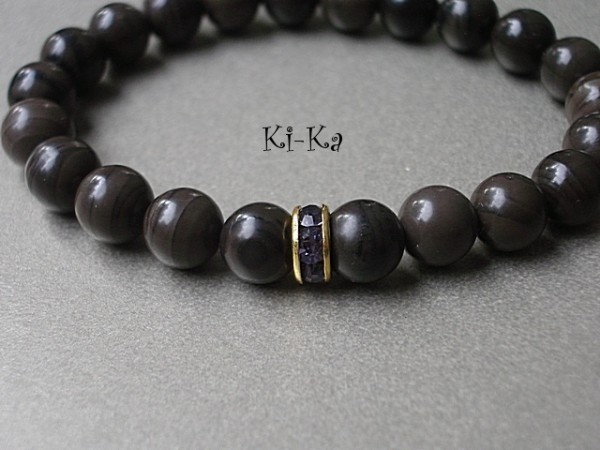 VIOLET AND BEIGE 2 - BRANSOLETKA