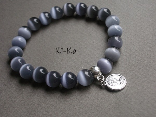 BLACKBERRY AND GREY 3  - BRANSOLETKA