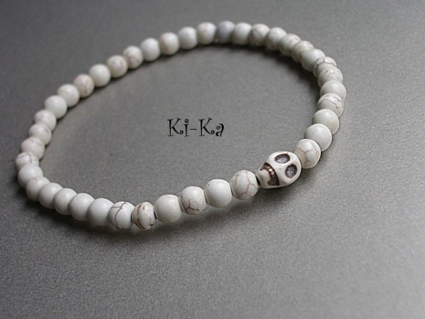 Men's - skull ecru