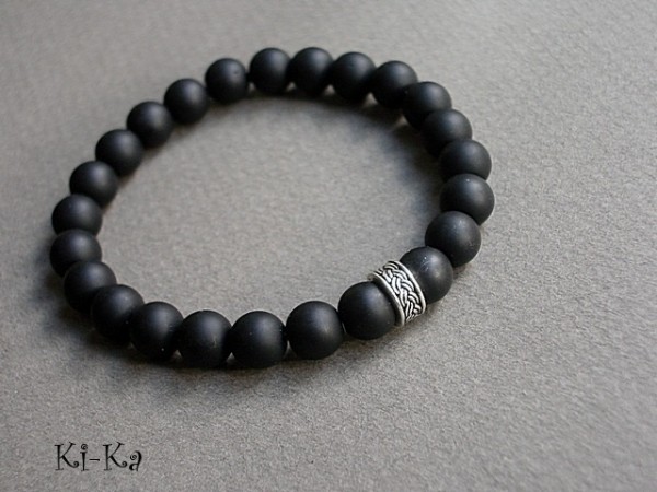 W stylu ZEN /black stone/ - bransoletka