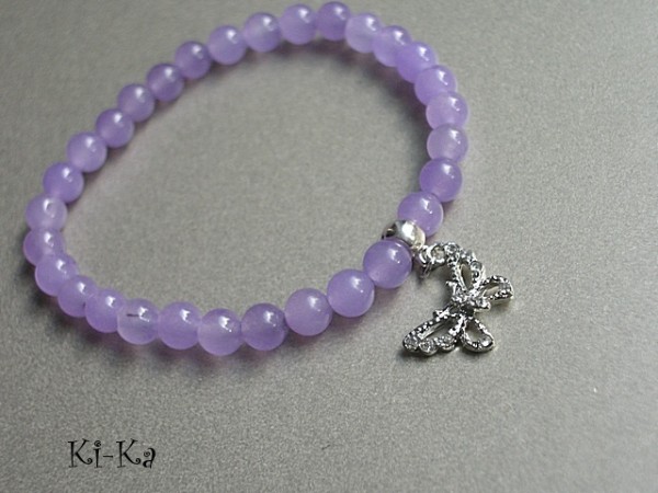 VIOLET AND WHITE /JADEITY/ - BRANSOLETKA