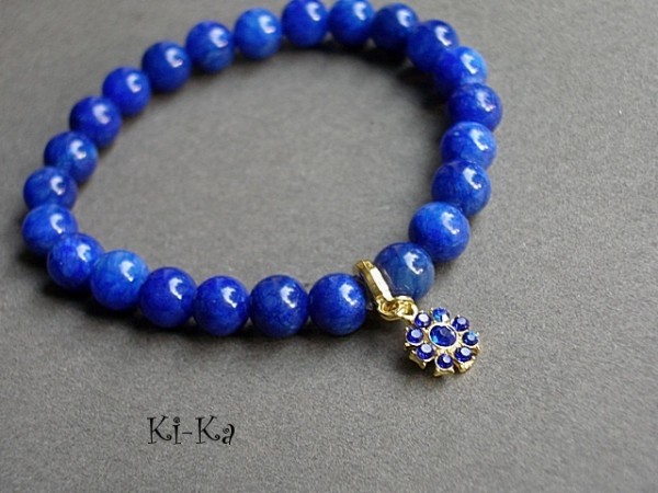 DARK BLUE AND ECRU 1 - BRANSOLETKA