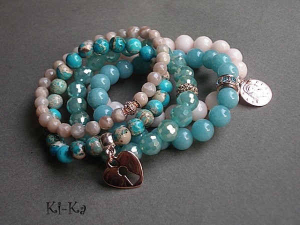 BLUE AND NUDE 5 - BRANSOLETKA