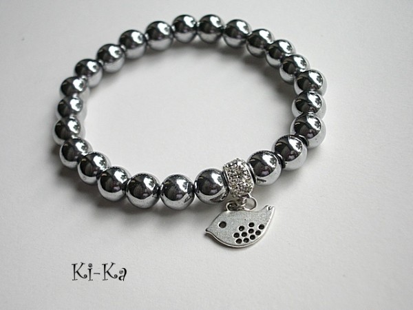 VIOLET AND WHIE 1 - BRANSOLETKA