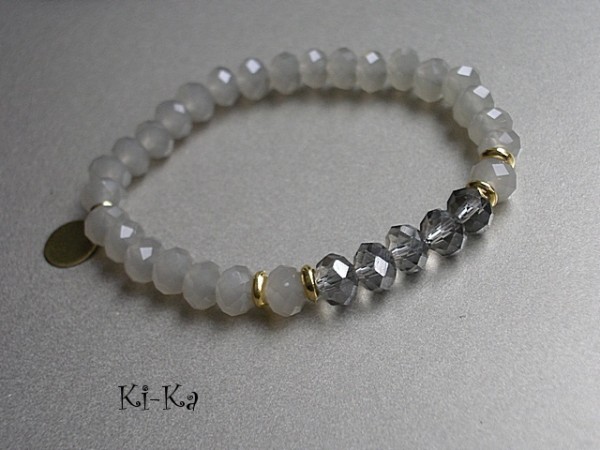 GREY AND ECRU 4 - BRANSOLETKA