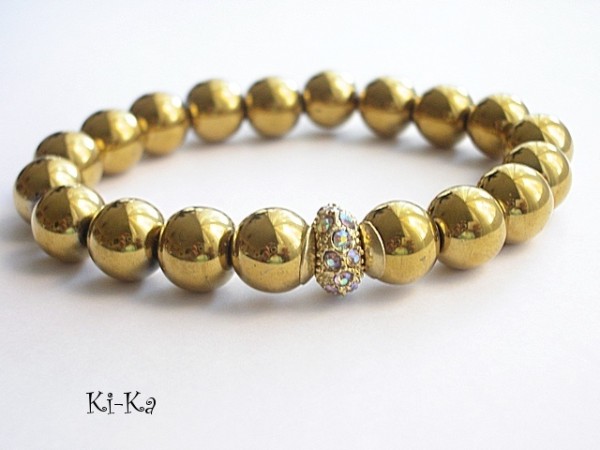 DARK BLUE AND GOLD 3 - BRANSOLETKA