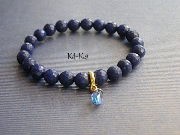 DARK BLUE AND GOLD 2 - BRANSOLETKA