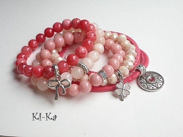 PEACH AND NUDE 4 - BRANSOLETKI