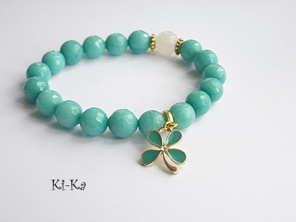 TURQUOISE FLOWER -BRANSOLETKA