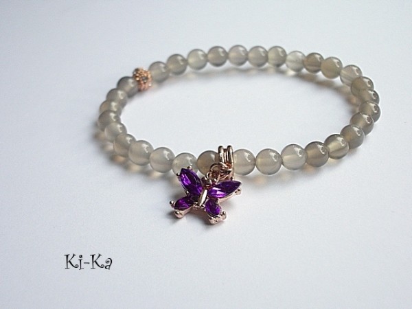 VIOLET AND GREY 4 - BRANSOLETKA