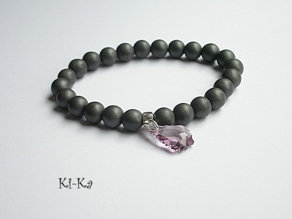 ANTIQUE PINK AND GREY 3 - BRANSOLETKA