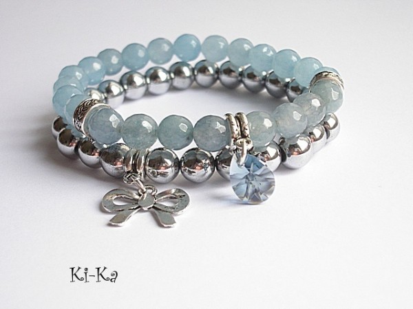 BLUE JEANS DUO SWAROVSKI - BRANSOLETKI