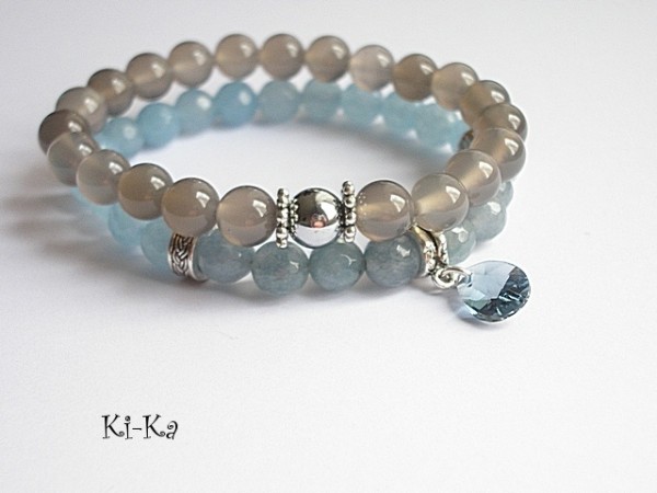 BLUE JEANS DUO SWAROVSKI 2 - BRANSOLETKI