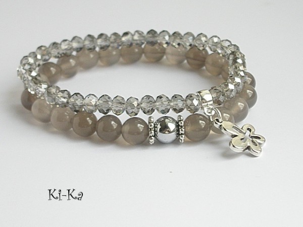 AGATY FLOWER - BRANSOLETKI