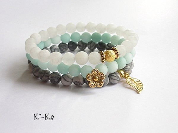 TRIO-WHITE,GREY AND BLUE - SET