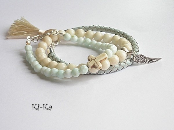 VANILIA  AND LIGHT BLUE SET II