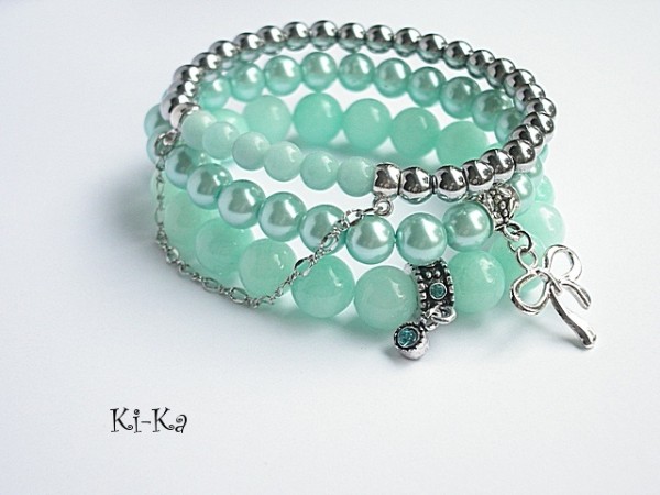 PEARLS AND SILVER SET
