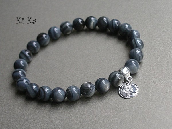 BLACK,GREY, WHITE /GREY/ - BRANSOLETKA
