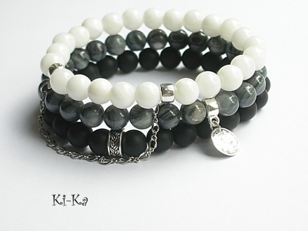 BLACK,GREY, WHITE - SET