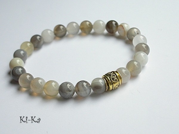 ECRU,GREY AND GOLD 1 - BRANSOLETKA