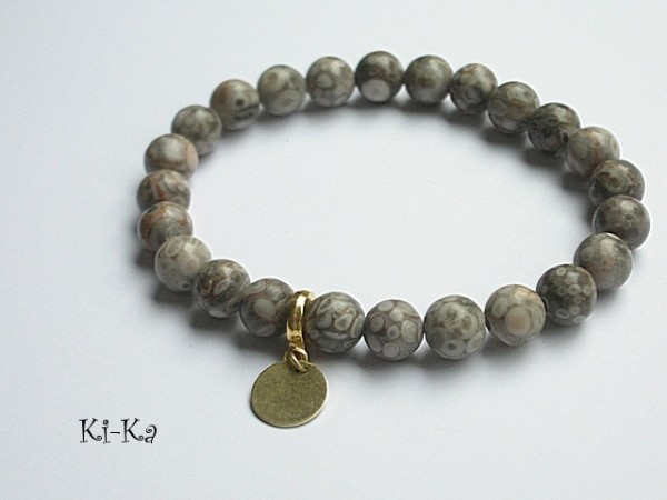 ECRU,GREY AND GOLD 3 - BRANSOLETKA