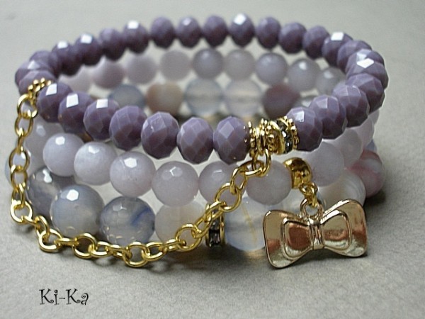 Violet and gold set
