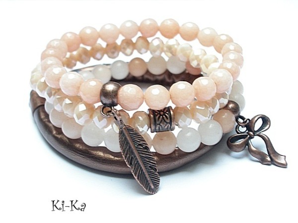 Nude and cooper set