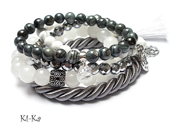 White and grey set