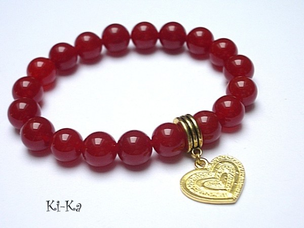 Golden heart - bransoletka