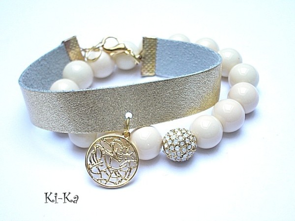 Duo - Creme and gold