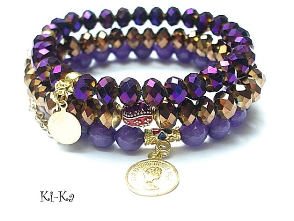 KOLEKCJA ORIENTALNA. Bollywood Violet and Gold