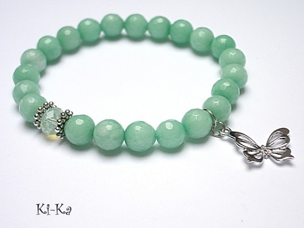 Mint butterfly - bransoletka