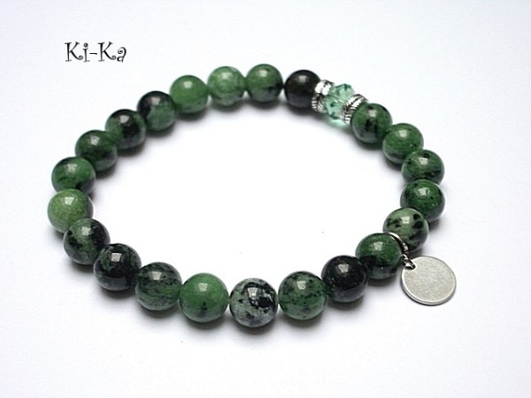 SZLACHETNA KOLEKCJA - Zoisyt z rubinem