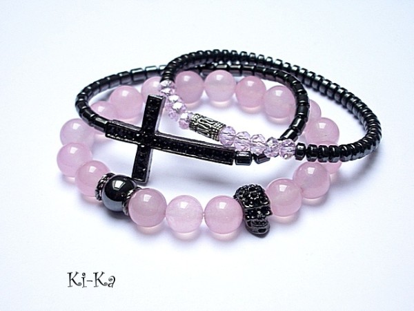 Rose crucifix - set