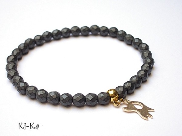 Hematite cat - bransoletka