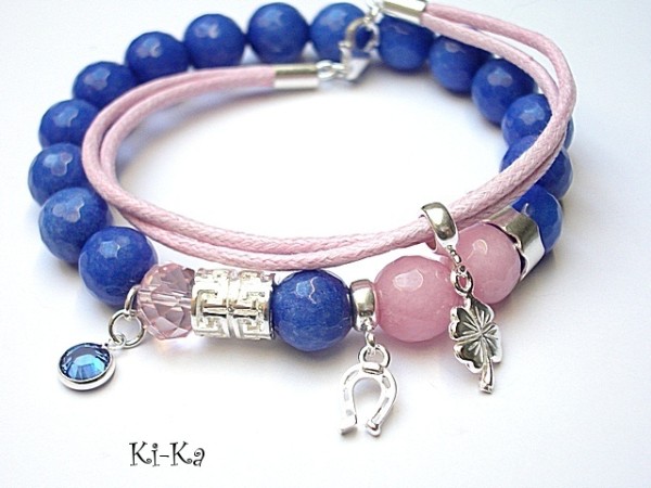 Alloys Collection - Dark blue and pink duo