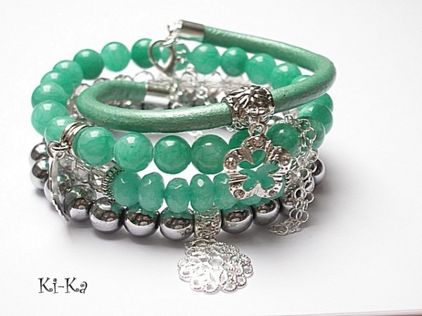 Mint and silver set