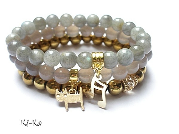 Grey and gold - set