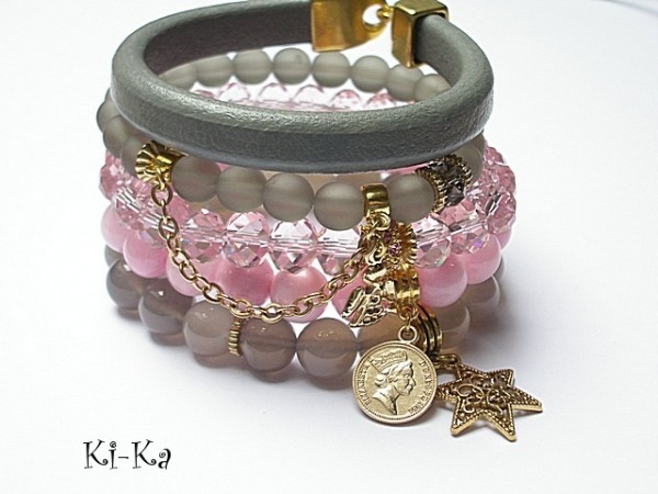 Grey and pink set