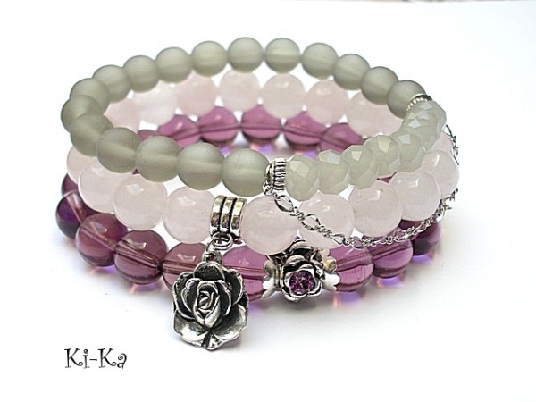 Violet and grey - set