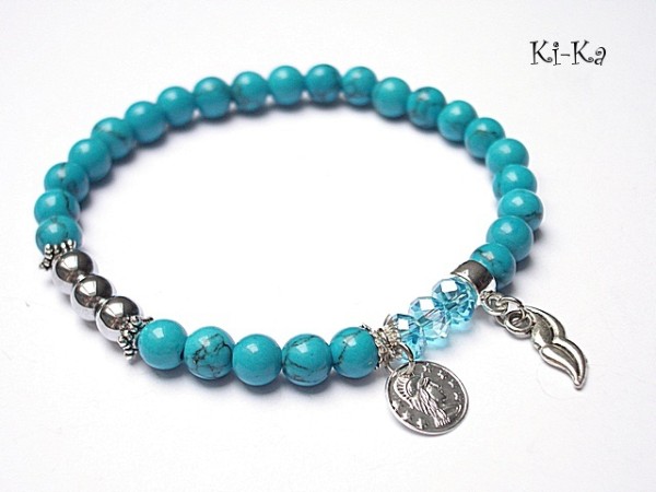 Blue mustache - bransoletka