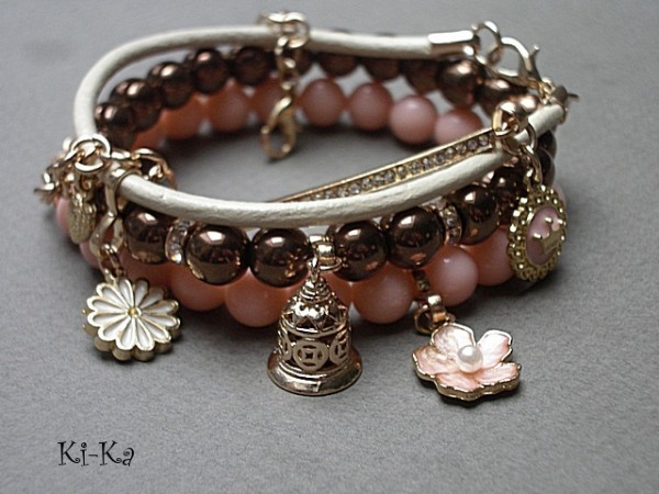 Peach & brown set