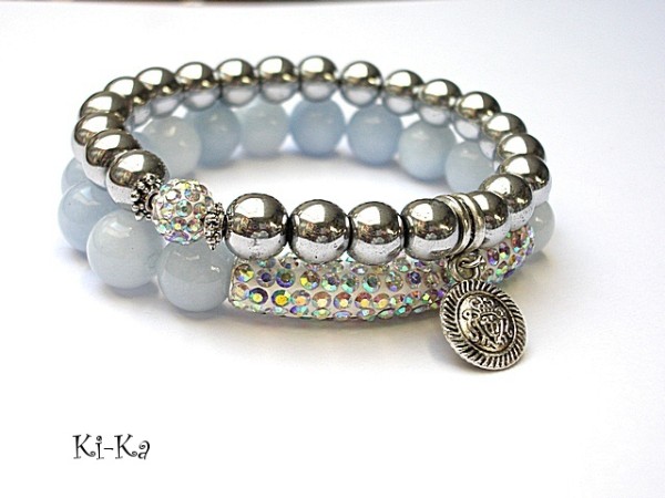 Lazur and silver duo