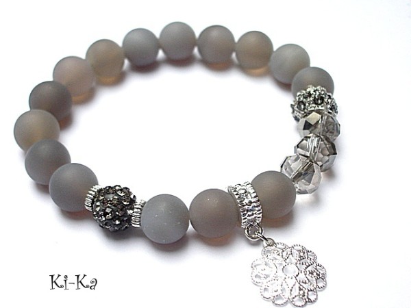 KOLEKCJA RICH -szare frywolitki