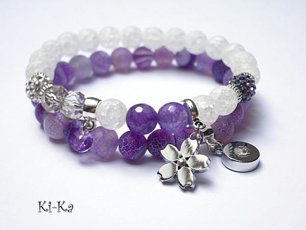 Violet and white - duo