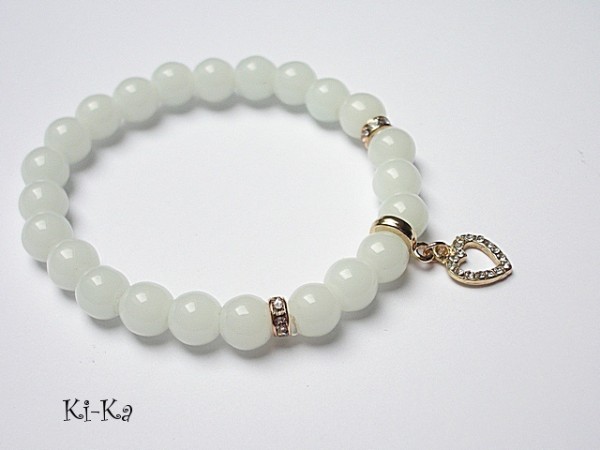 mint heart - bransoletka
