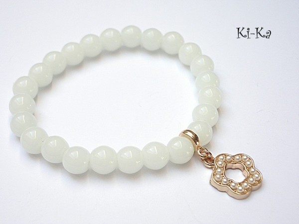 Pearl flower - bransoletka