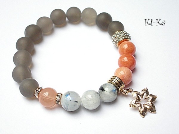 KOLEKCJA RICH - Grey, white and peach