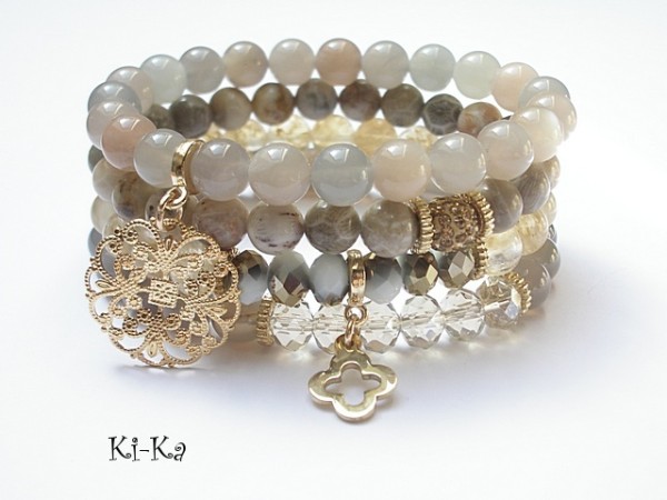 Beige and nude - set